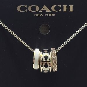 Coach Signature Enamel Necklace